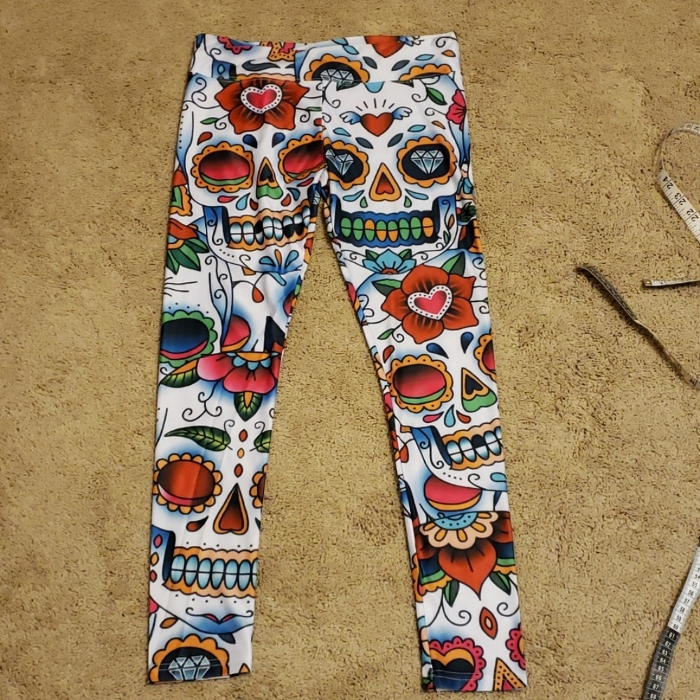 NWOT Day of the dead tights